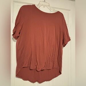 Adore Me Terracotta Short Sleeve Top